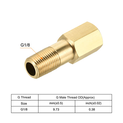 Harfington Brass Pipe Fitting Thread Adapter Extension Connector Hex Coupling