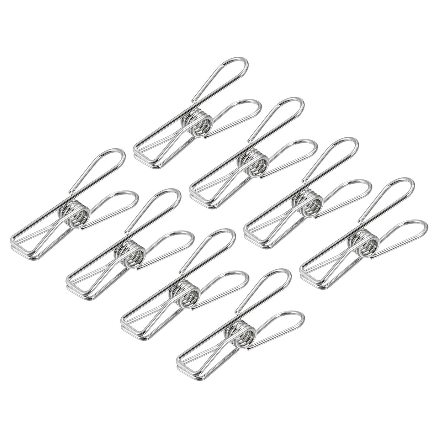 uxcell Uxcell Tablecloth Clips, 32mm Carbon Steel Clamps for Fixing Table Cloth, Silver 8 Pcs