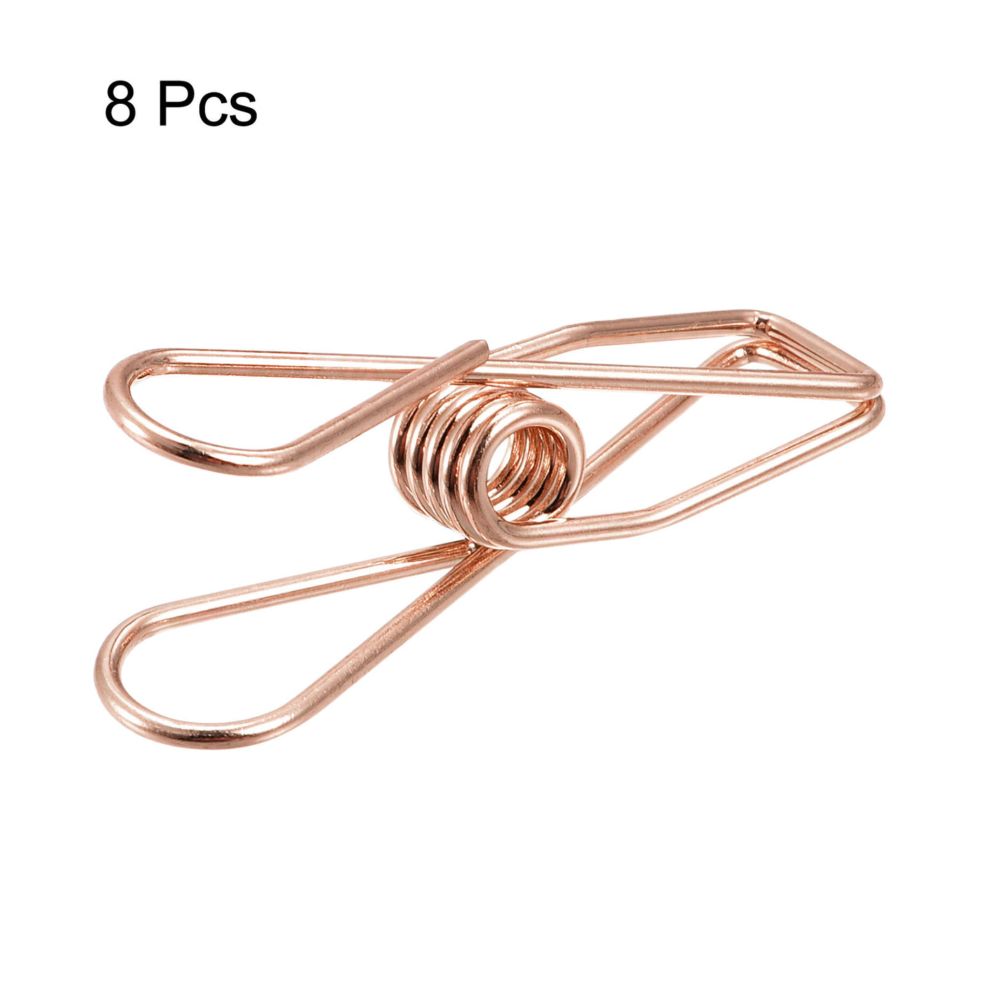 uxcell Uxcell Tablecloth Clips 32mm Carbon Steel Clamps for Fixing Table Cloth Rose Gold 8Pcs