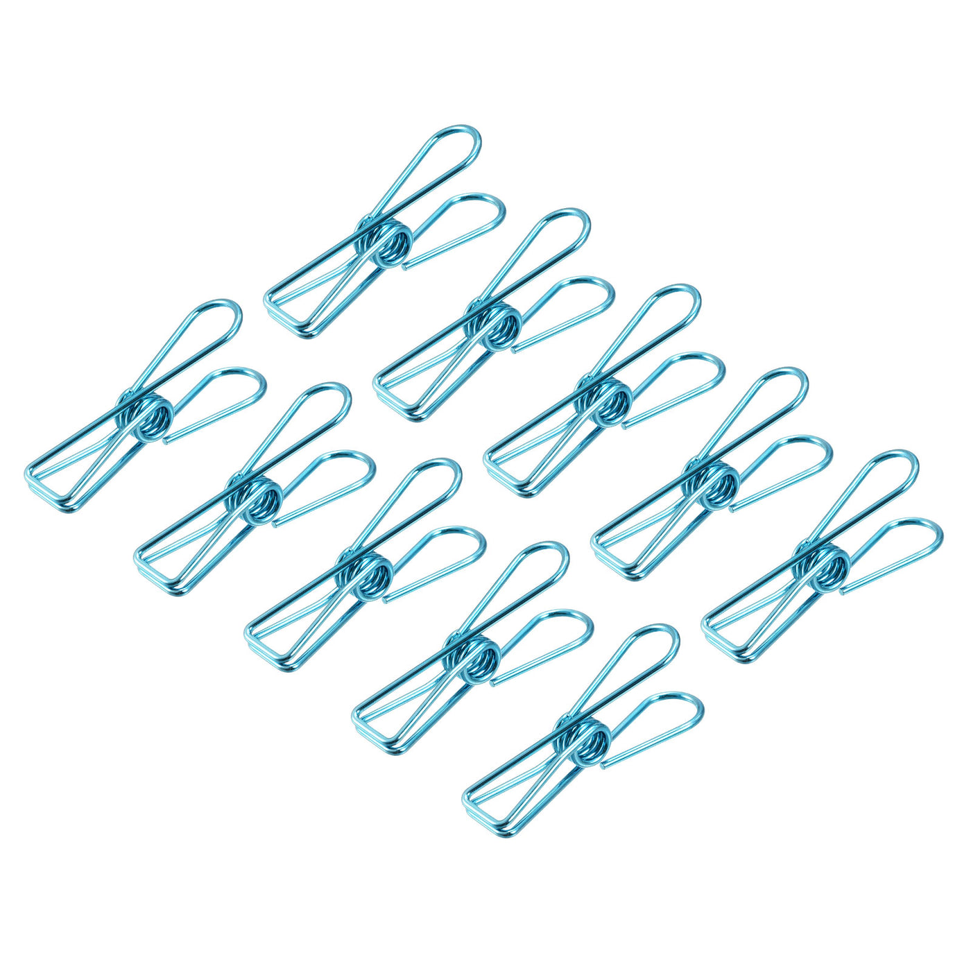 uxcell Uxcell Tablecloth Clips, 32mm Carbon Steel Clamps for Fixing Table Cloth, Blue 25 Pcs