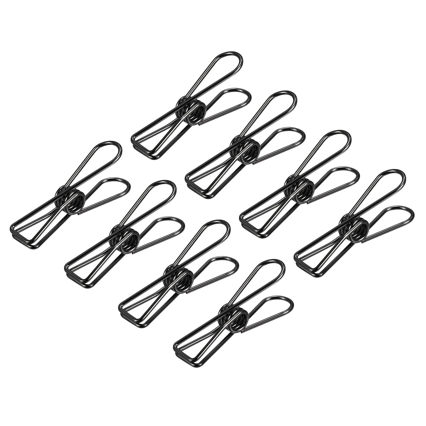 uxcell Uxcell Tablecloth Clips, 32mm Carbon Steel Clamps for Fixing Table Cloth, Black 8 Pcs