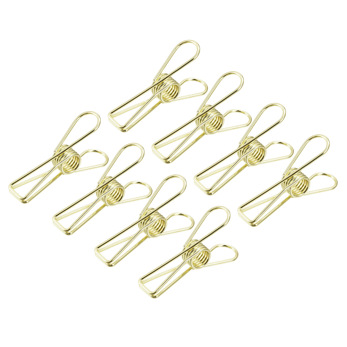 uxcell Uxcell Tablecloth Clips, 55mm Carbon Steel Clamps for Fixing Table Cloth, Gold 8 Pcs