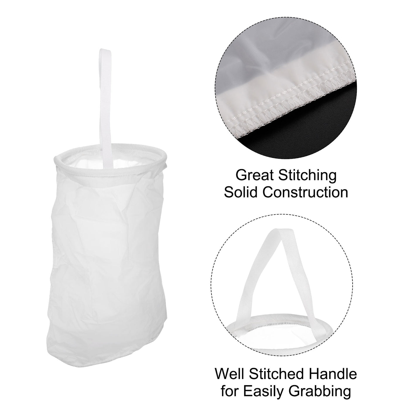 uxcell Uxcell Paint Filter Bag 400 Mesh (16.9"x7") Nylon Strainer for Filtering Paint