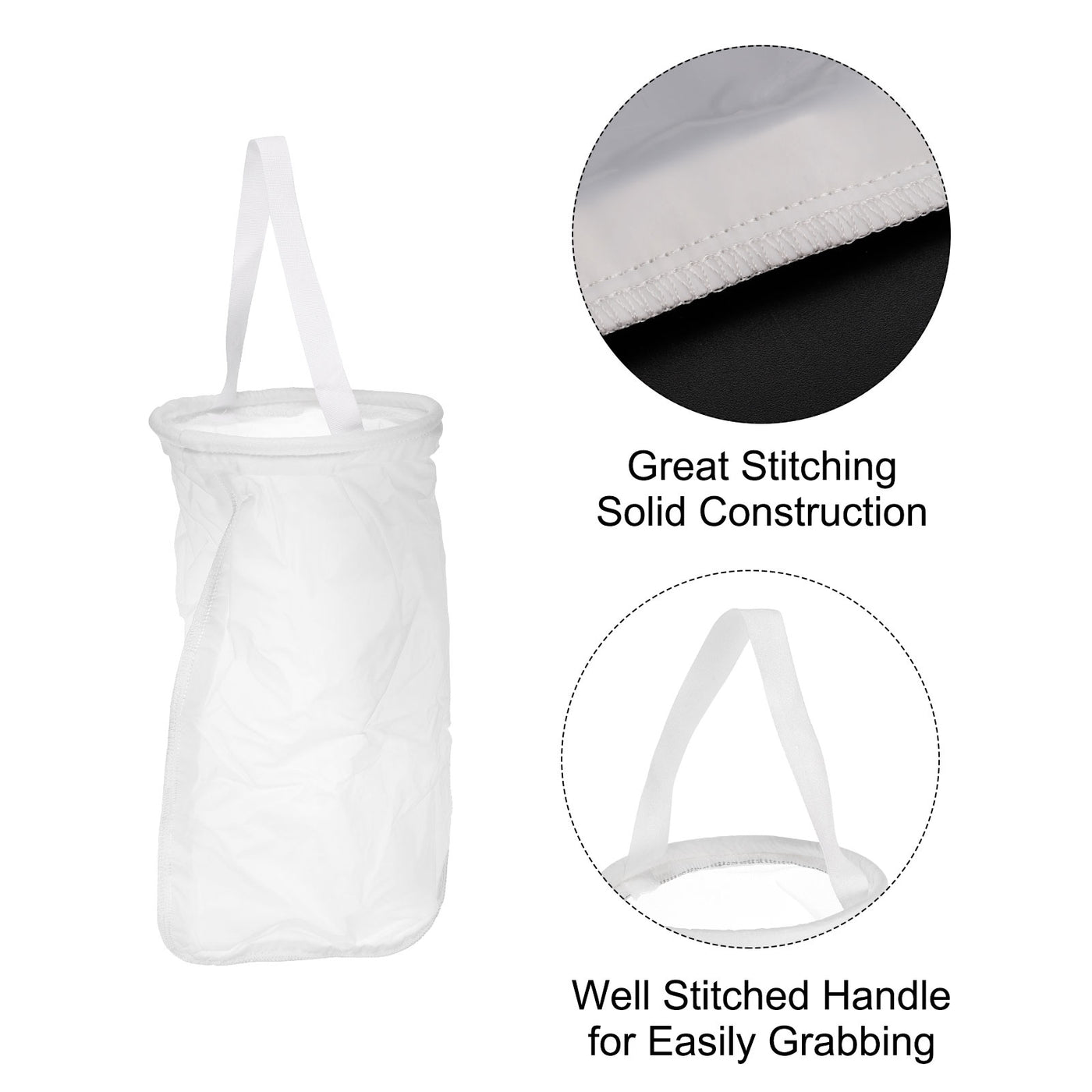 uxcell Uxcell Paint Filter Bag 500 Mesh (16.9"x7") Nylon Strainer for Filtering Paint