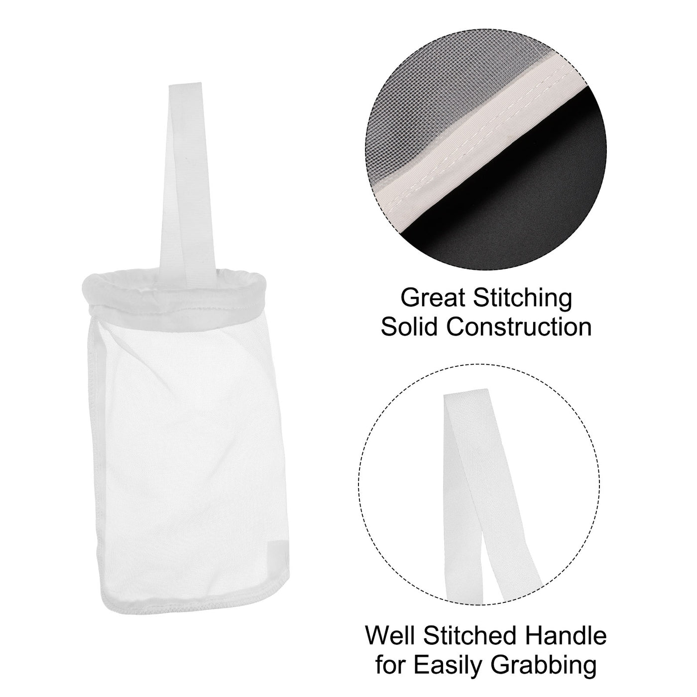 uxcell Uxcell Paint Filter Bag 40 Mesh (9.1"x4.1") Nylon Strainer for Filtering Paint