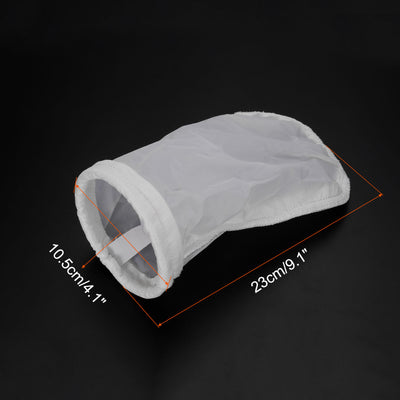 Harfington Uxcell Paint Filter Bag 500 Mesh (9.1"x4.1") Nylon Strainer for Filtering Paint