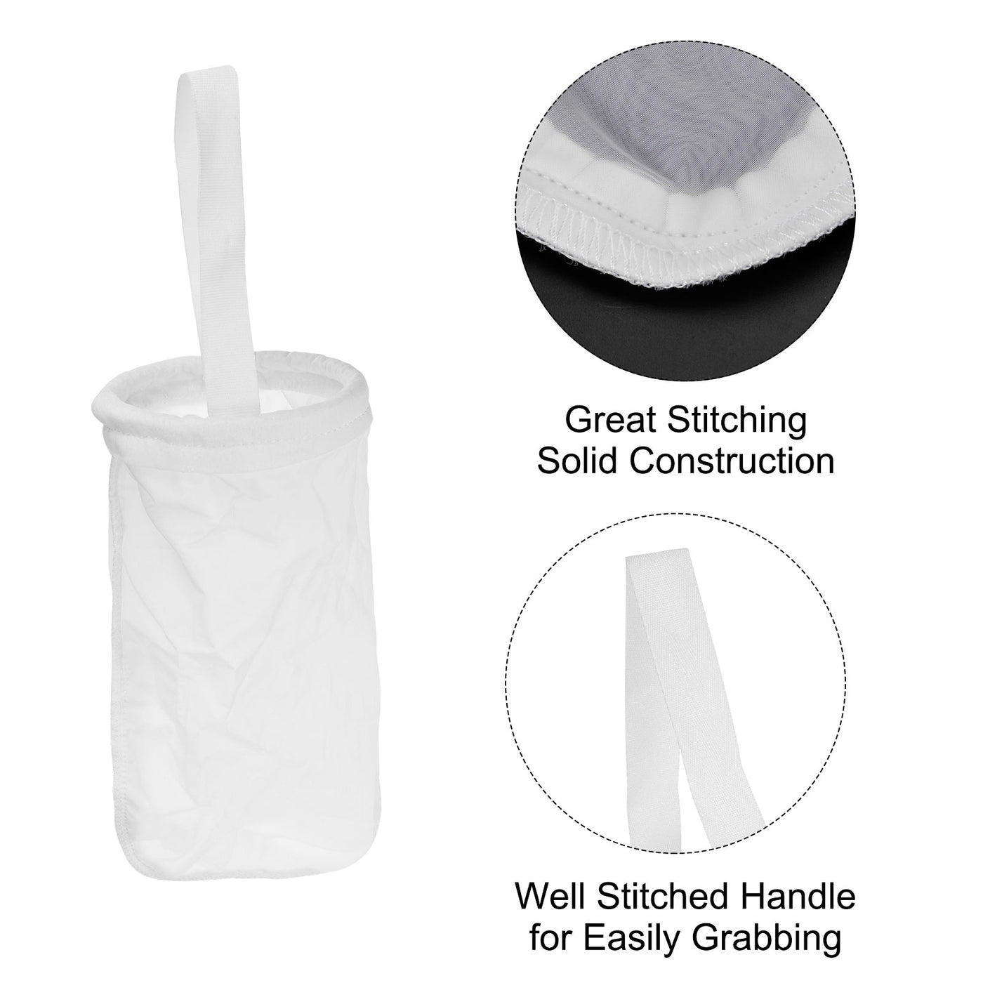 uxcell Uxcell Paint Filter Bag 500 Mesh (9.1"x4.1") Nylon Strainer for Filtering Paint