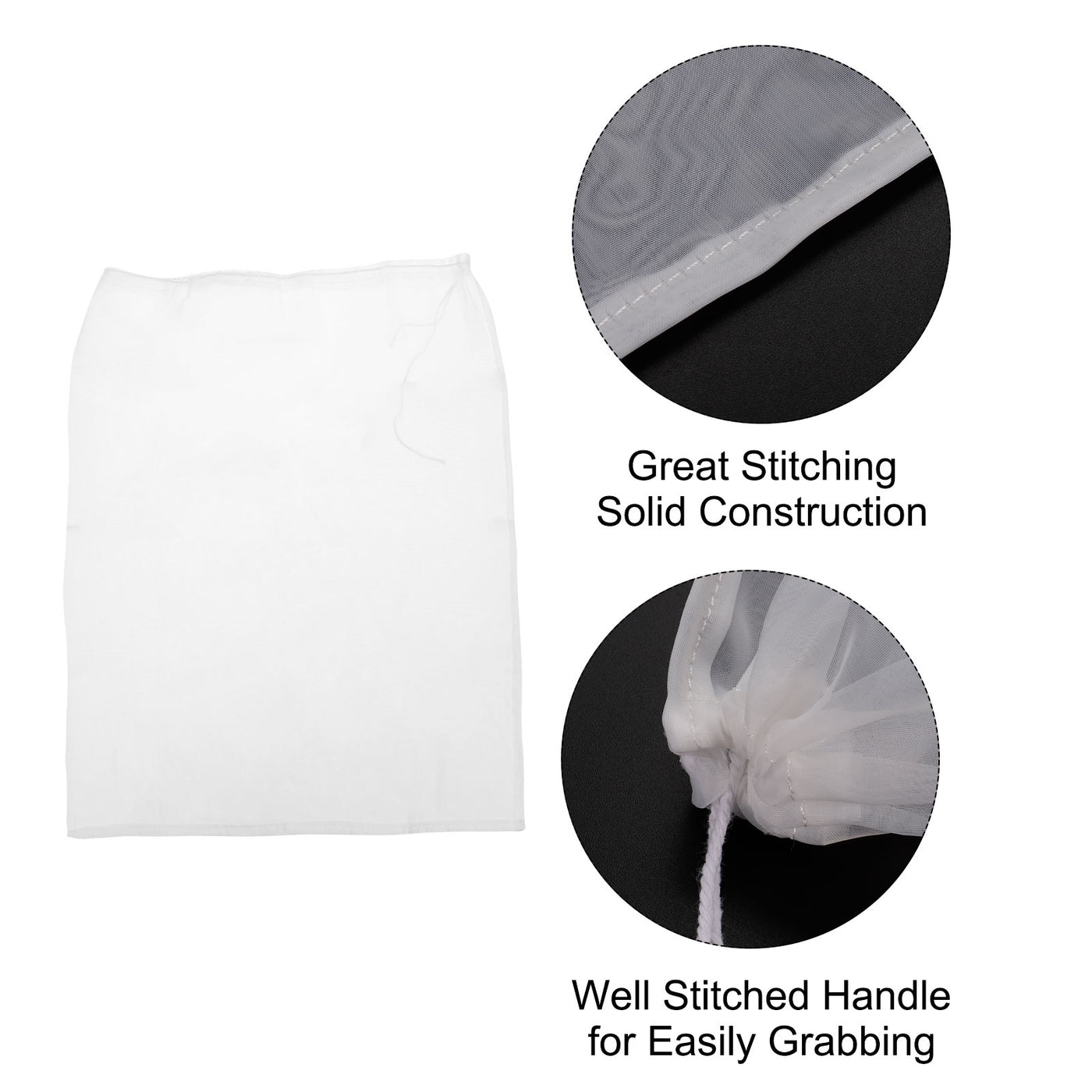 uxcell Uxcell Paint Filter Bag 100 Mesh (23.6"x17.7") Nylon Strainer for Filtering Paint