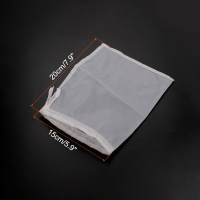 Harfington Uxcell Paint Filter Bag 300 Mesh (7.9"x5.9") Nylon Strainer for Filtering Paint