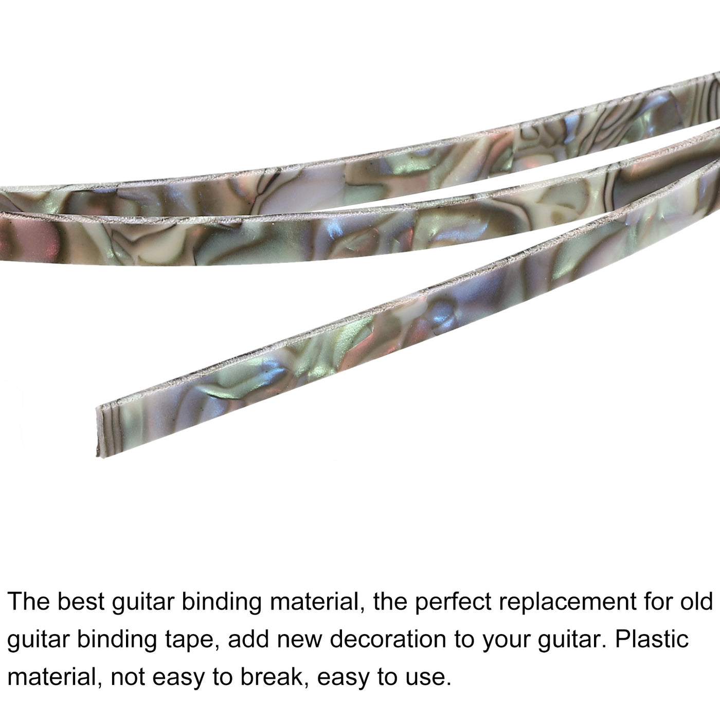 Harfington Plastic Binding Purfling Strip 1650x6x1.5mm for Guitar Blue Green Pink