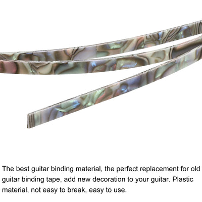 Harfington Plastic Binding Purfling Strip 1650x6x1.5mm for Guitar Blue Green Pink