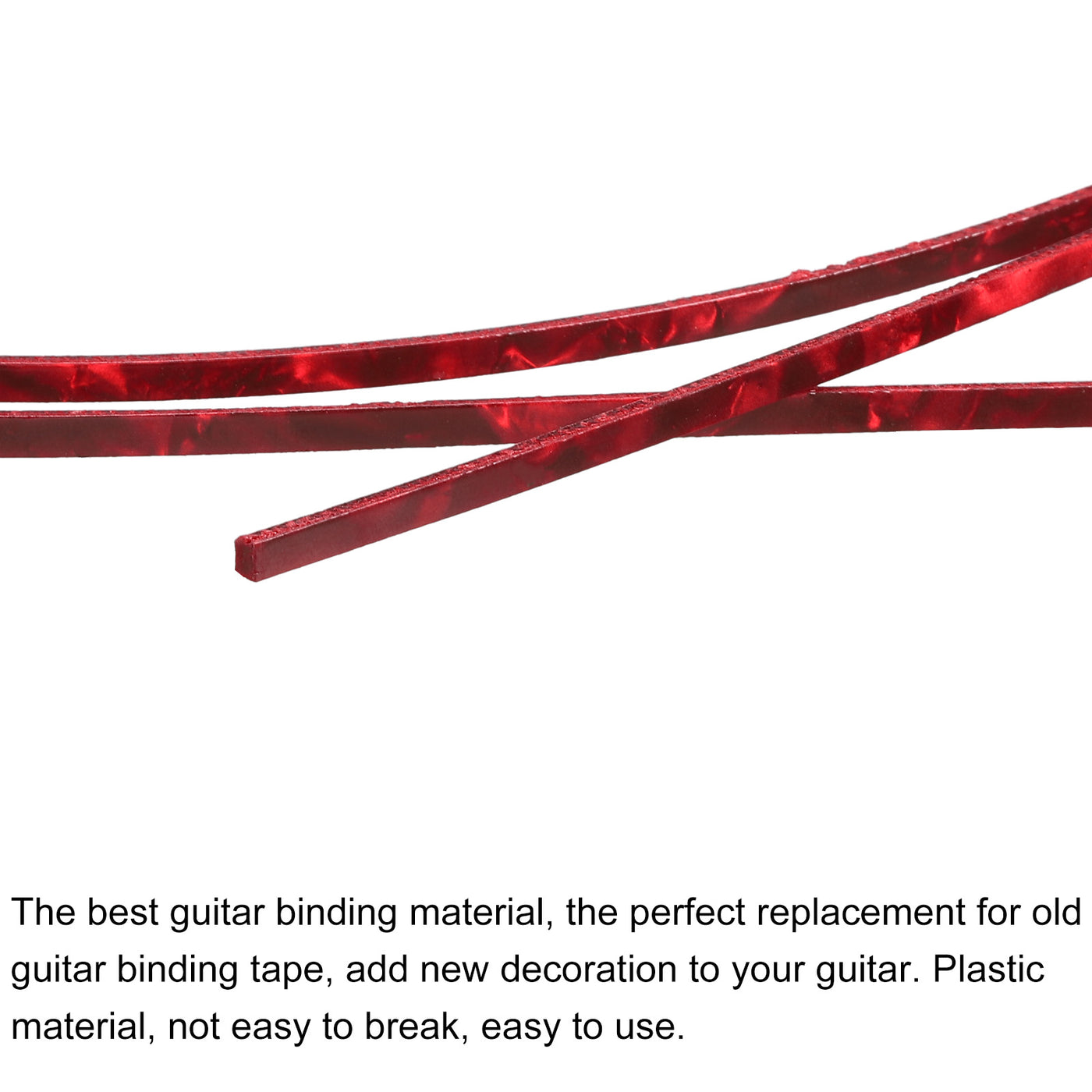 Harfington Plastic Binding Purfling Strip 1650x3x1.5mm for Guitar Burgundy