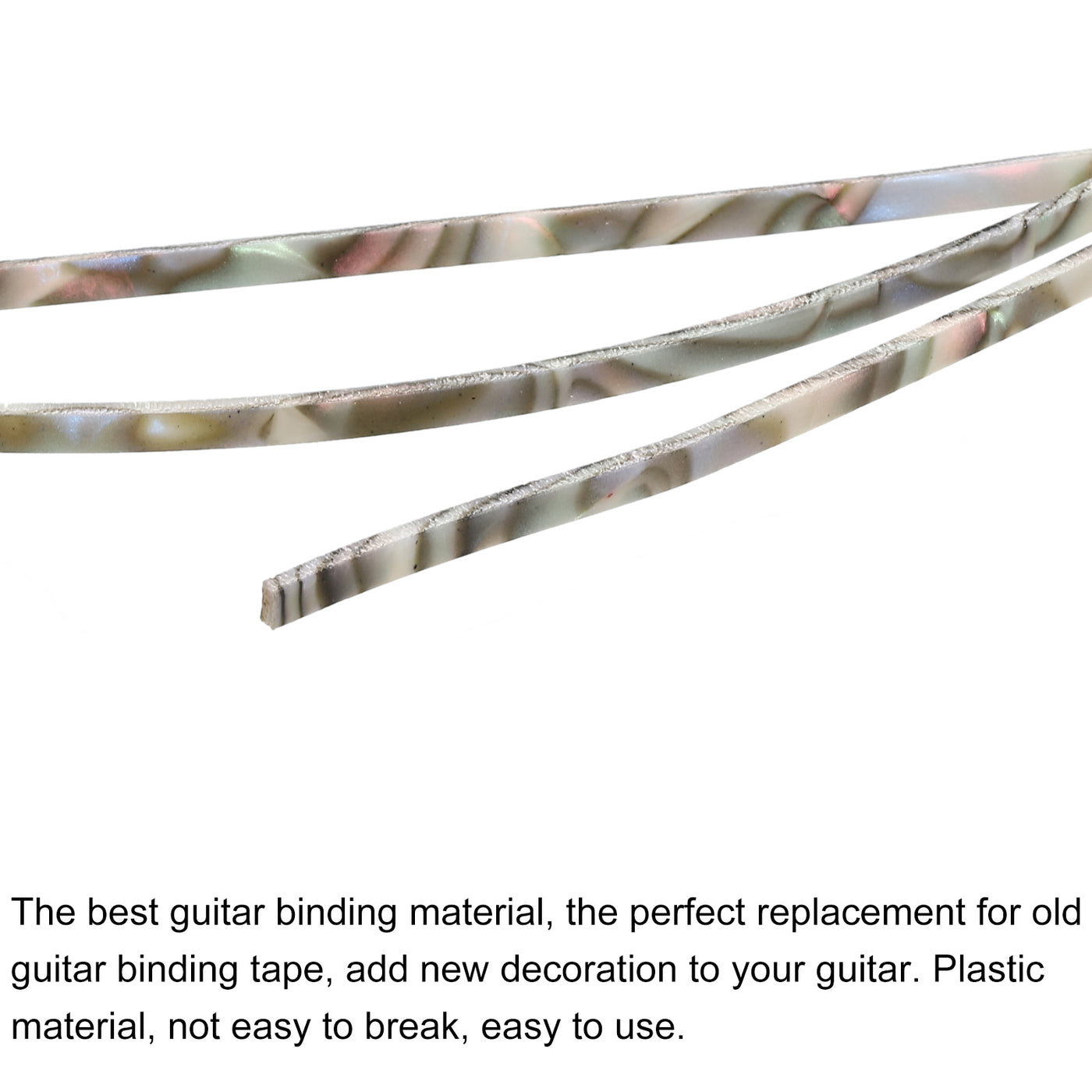 Harfington Plastic Binding Purfling Strip 1650x3x1.5mm for Guitar Blue Green Pink