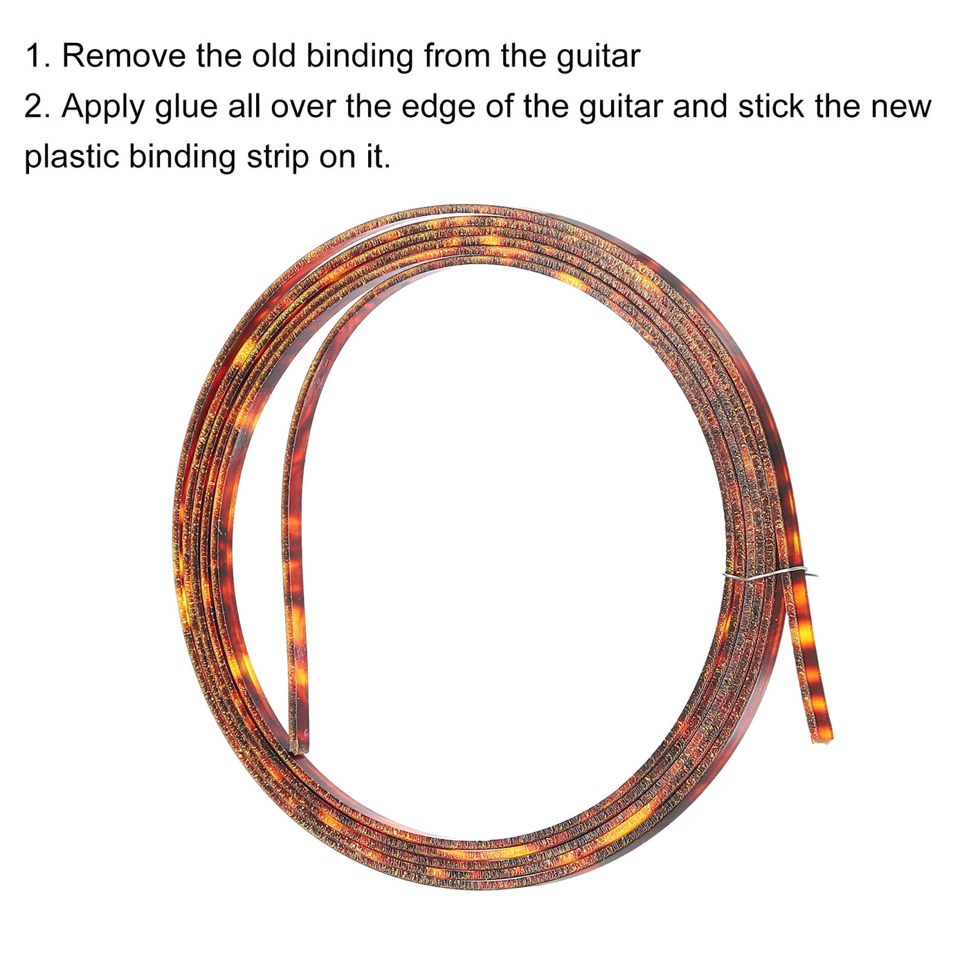 Harfington Plastic Binding Purfling Strip 1650x3x1.5mm for Guitar Brown