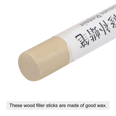 Harfington Uxcell Wood Wax Filler Stick, Furniture Crayons Touch Up Repair Pens, Pink Khaki