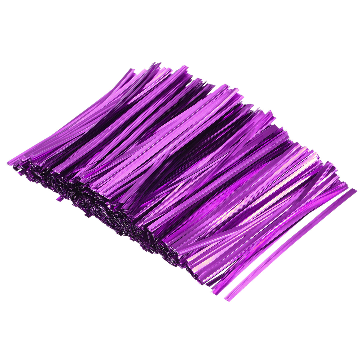 Harfington Foil Twist Ties 4" Plastic Closure Tie for Bread, Candy Purple 750pcs