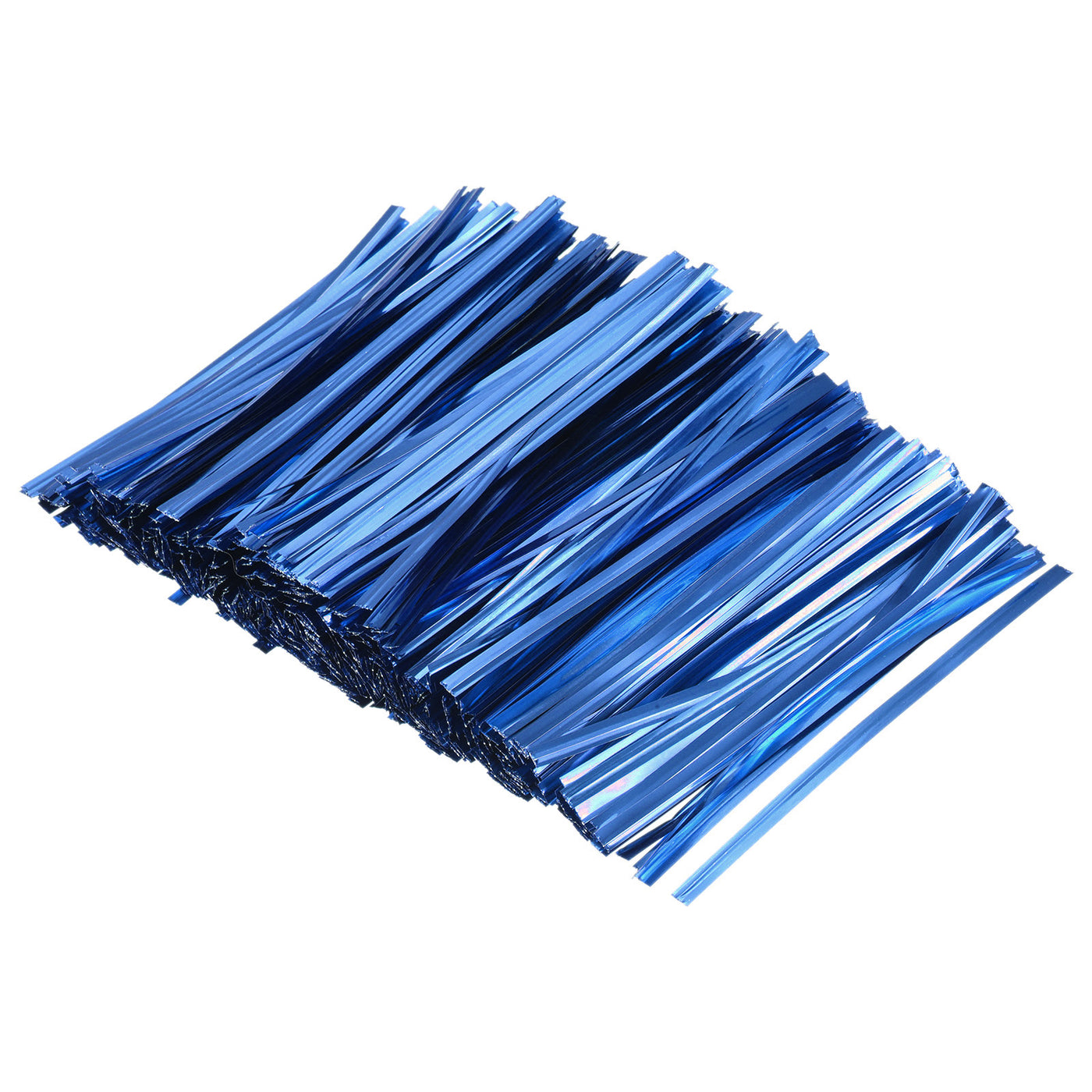 Harfington Foil Twist Ties 4.5" Plastic Closure Tie for Bread, Candy Blue 750pcs