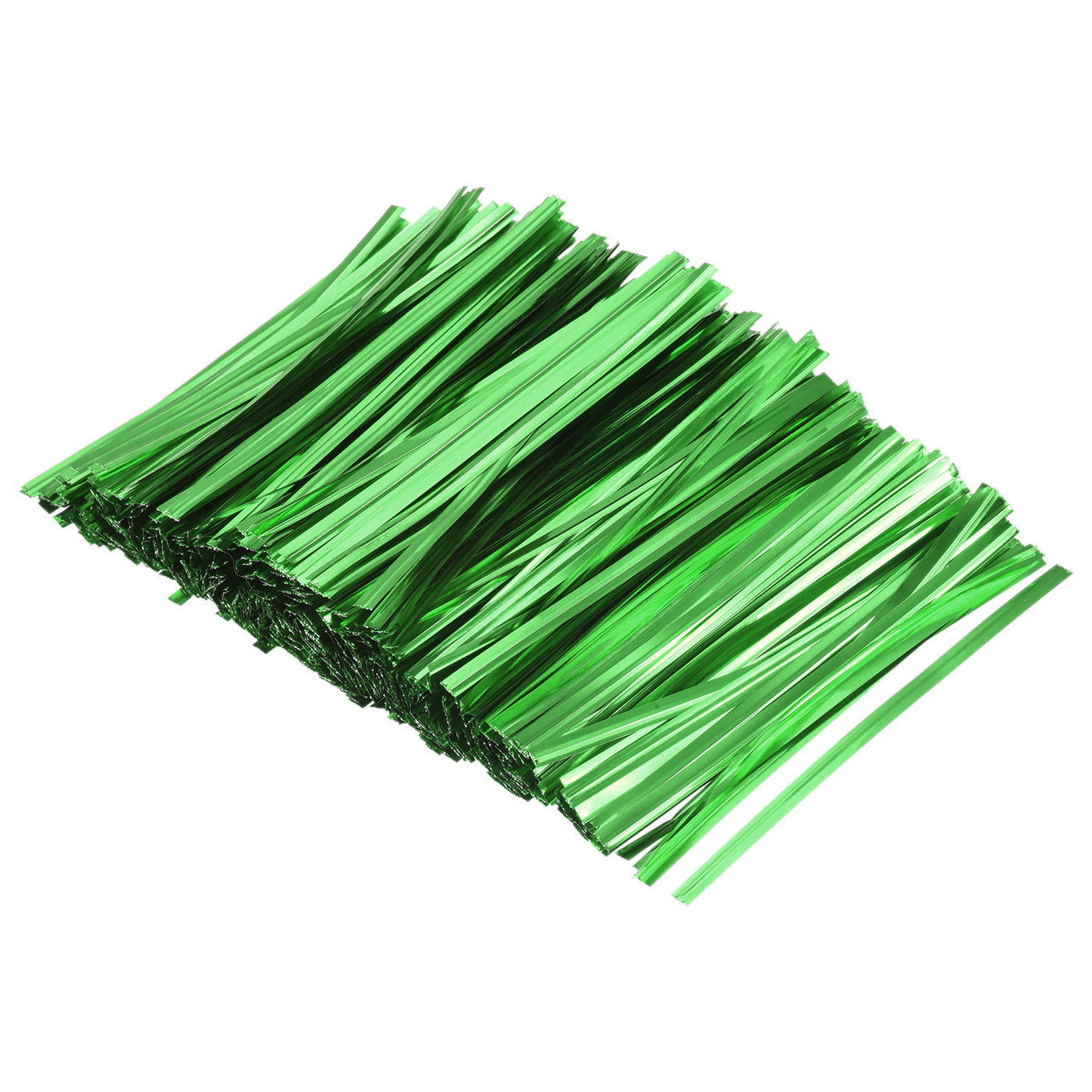 Harfington Foil Twist Ties 4.5" Plastic Closure Tie for Bread, Candy Green 750pcs