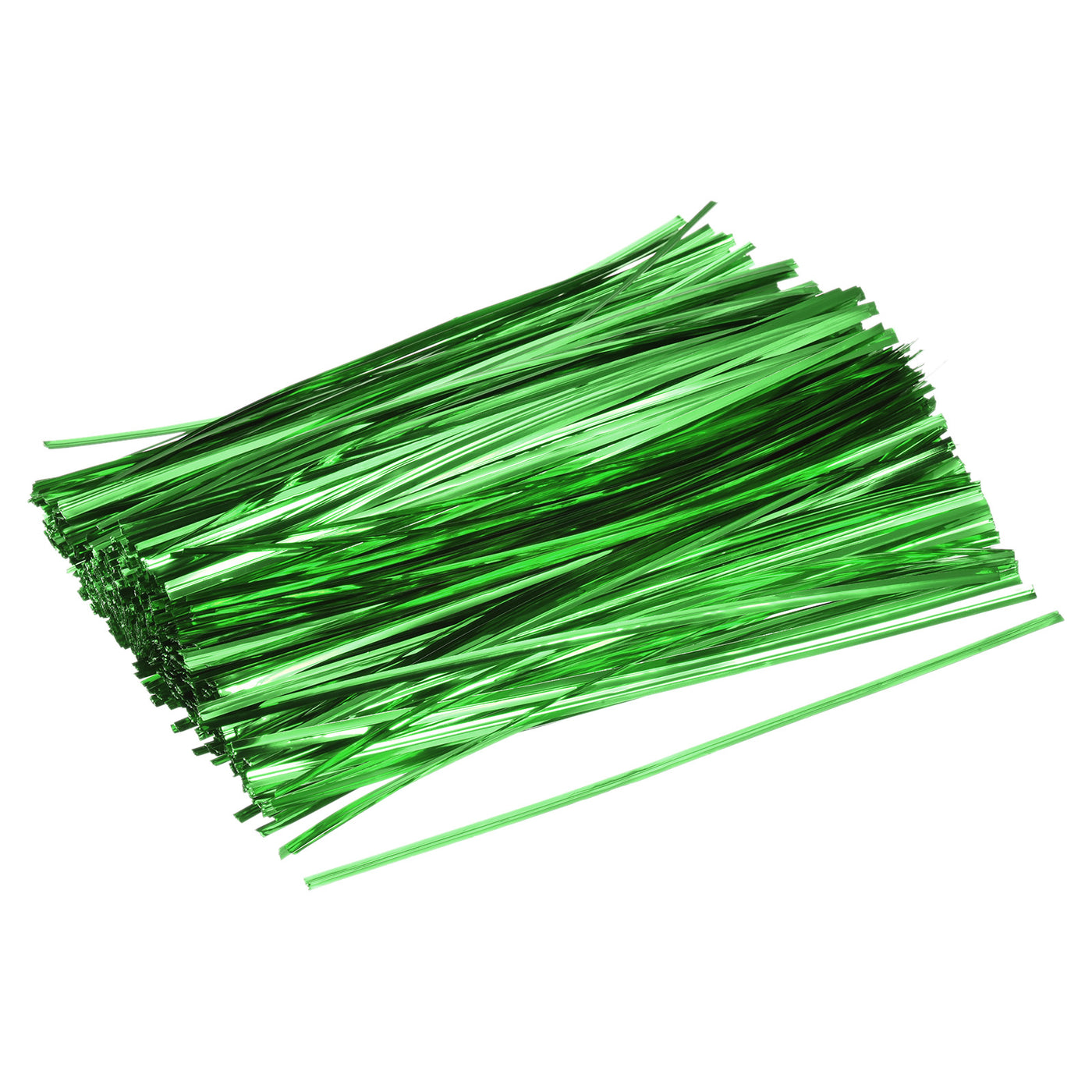 Harfington Foil Twist Ties 8" Plastic Closure Tie for Bread, Candy Green 750pcs