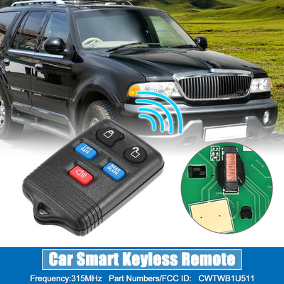 Harfington 5 Button Car Keyless Entry Remote Control Replacement Key Fob Proximity Smart Fob CWTWB1U511 for Lincoln Navigator 2003-2007 315MHz