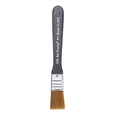 Harfington Uxcell 1.1" Width Small Paint Brush Natural Bristle with Wood Handle Painting Tool