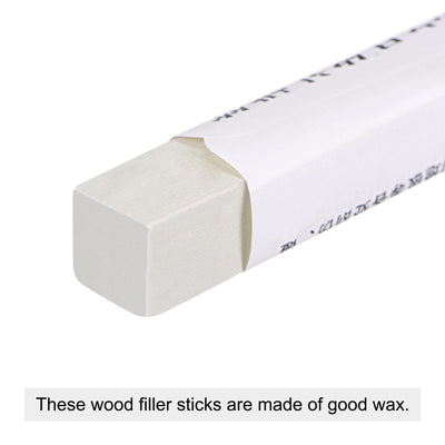Harfington Uxcell Furniture Repair Wax Filler Stick, Wood Scratch Filler Crayons Touch Up Repair Pens, Frost White