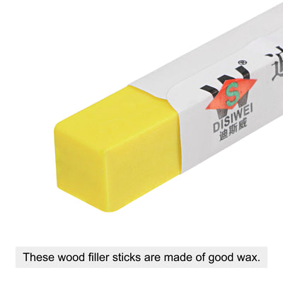 Harfington Uxcell Furniture Repair Wax Filler Stick, Wood Scratch Filler Crayons,  Yellow