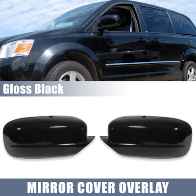 Harfington Exterior Door Mirror Cover Cap Overlay for Dodge Charger 2011-2021 for Chrysler 300 300C 2011-2022