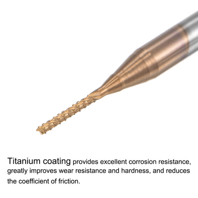 Harfington Titanium Coated Carbide End Mill CNC Router Bits