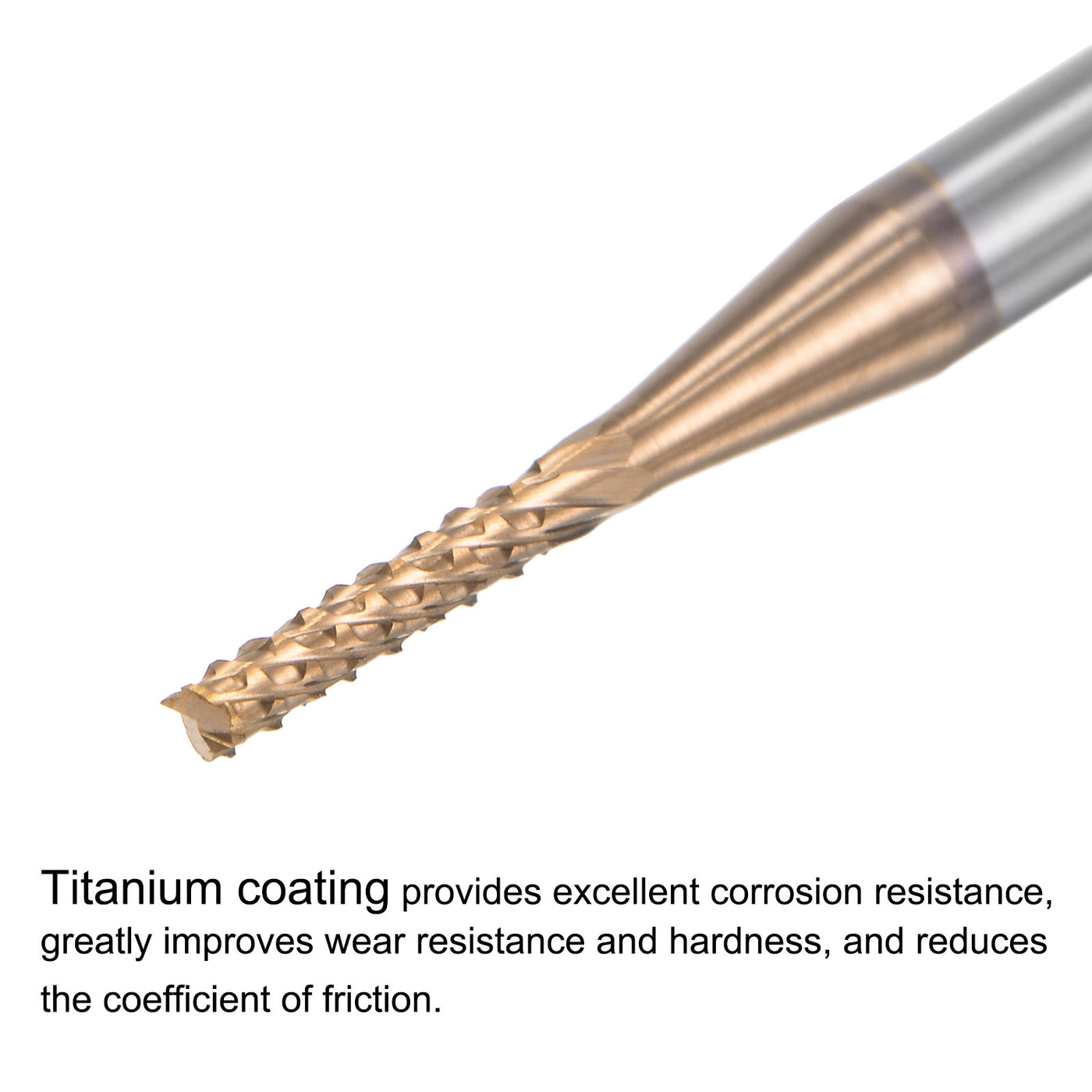 Harfington Titanium Coated Carbide End Mill Router Bits