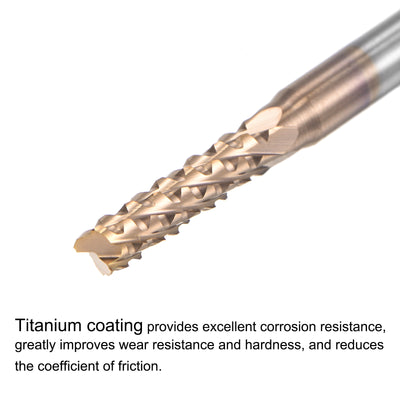 Harfington Titanium Coated Carbide End Mill CNC Router Bits
