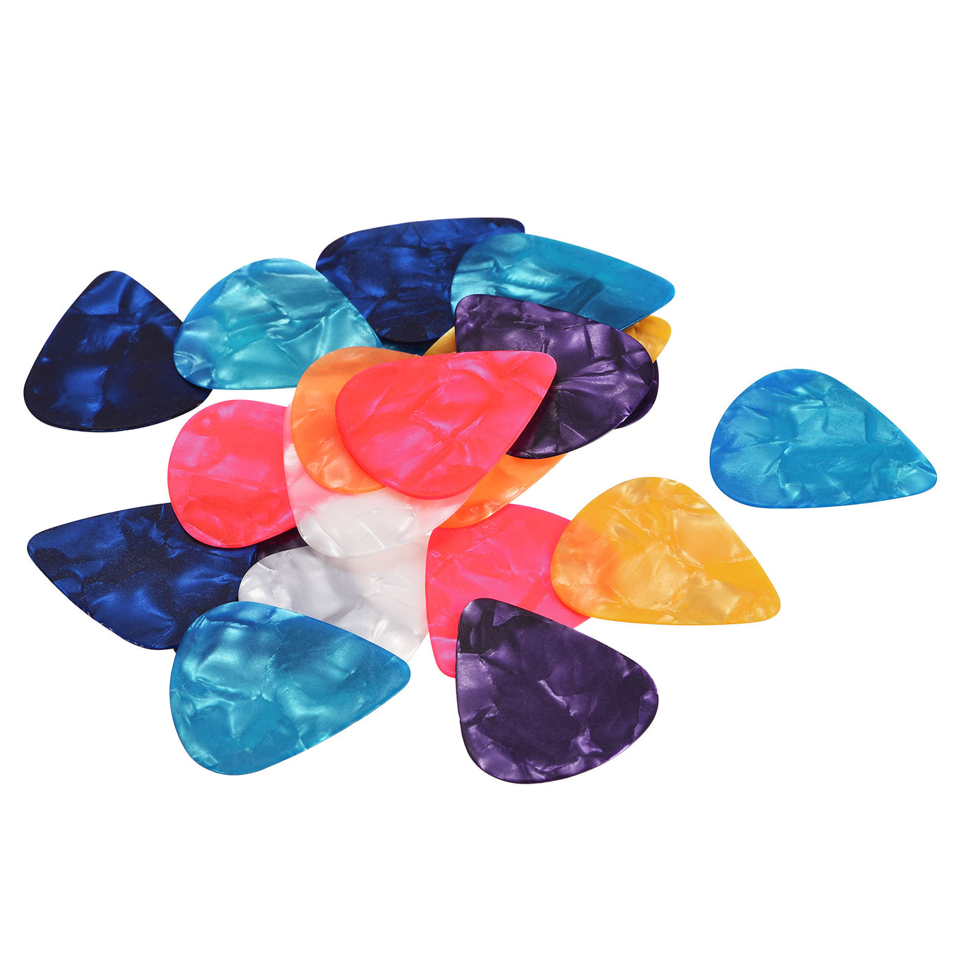 Harfington Guitar Picks Guitar Accessories 0.71mm Thickness Multi-Color Pack of 24