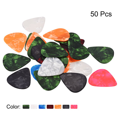 Harfington Guitar Picks Guitar Accessory 1.2mm Thickness Multi-Color Pack of 50