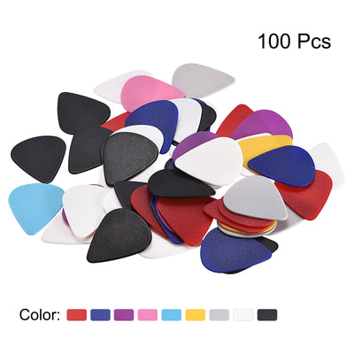 Harfington Guitar Picks Guitar Accessories 1mm Thickness Multi-Color Pack of 100