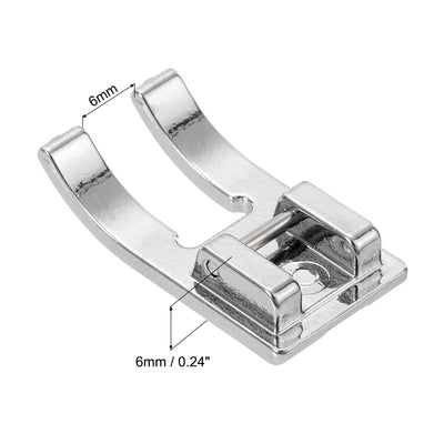 Harfington Uxcell Open Toe Foot Sewing Machine Foot Galvanized Iron Presser Foot Tool