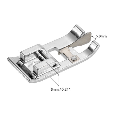 Harfington Uxcell Overcast Foot Sewing Machine Foot Galvanized Iron Sewing Presser Foot