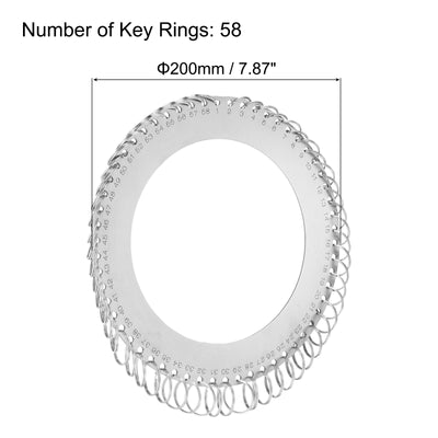 Harfington 58 Hole Key Organizer Portable Ring Storage Holder with 64 Label Tags