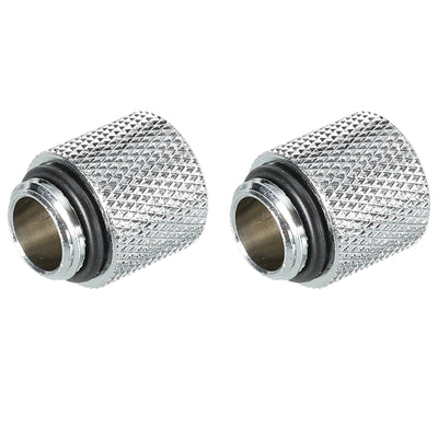 Harfington Male to Female Extender Fitting Silver G1/4 x 15mm Pack of 2