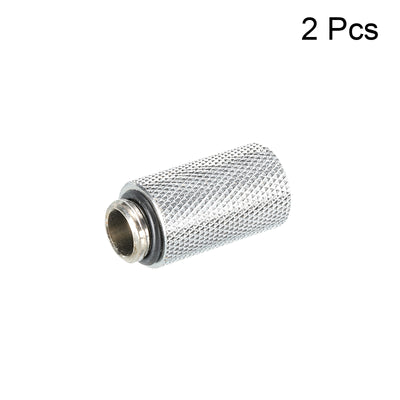 Harfington Male to Female Extender Fitting Silver G1/4 x 30mm Pack of 2