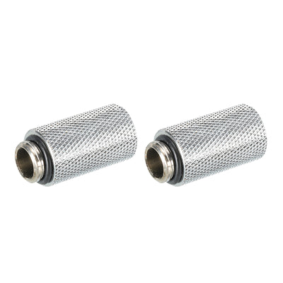 Harfington Male to Female Extender Fitting Silver G1/4 x 30mm Pack of 2