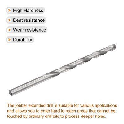 Harfington Uxcell 12.5mm Twist Drill Bits, High-Speed Steel Extra Long Drill Bit 250mm Length
