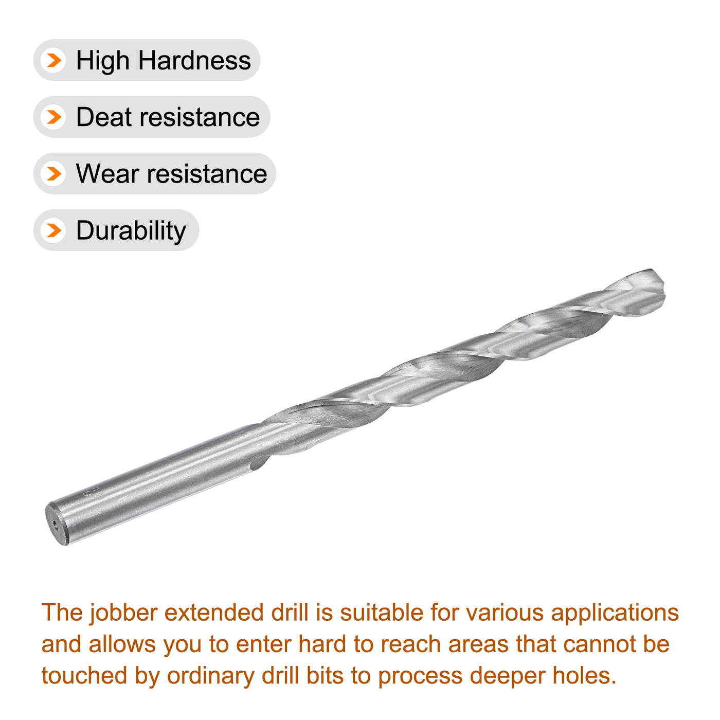 uxcell Uxcell 16mm Twist Drill Bits, High-Speed Steel Extra Long Drill Bit 250mm Length