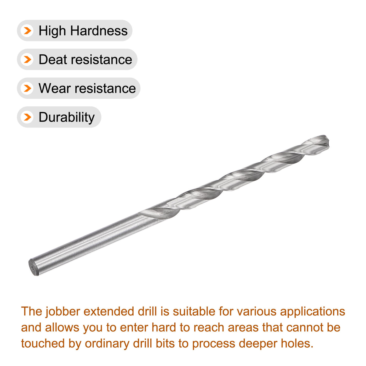 uxcell Uxcell 15.5mm Twist Drill Bits, High-Speed Steel Extra Long Drill Bit 300mm Length