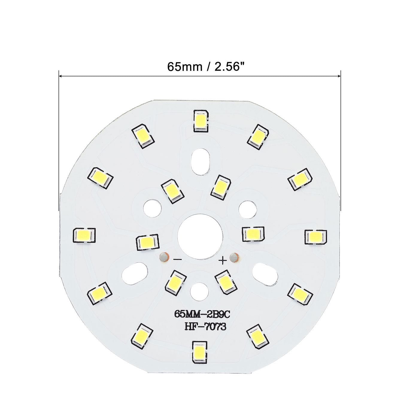 Harfington COB LED Light Chip Bead 9W 120lm 6000-6500K 65mm 27-30VDC White 2Pcs