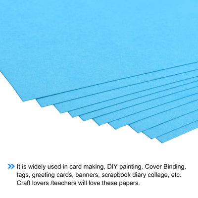 Harfington Cardstock Scrapbook Paper 8.3" x 11.7", 74 Lb/200 Gsm, Lake Blue Pack of 20