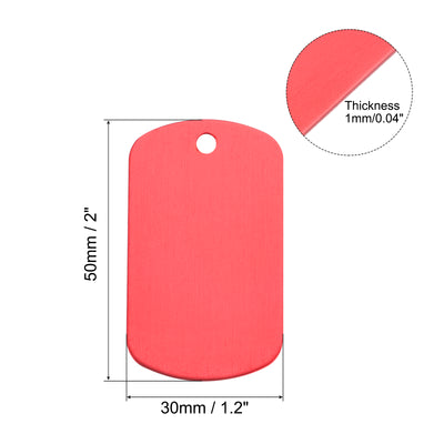 Harfington Aluminum Blank Tags Metal Tags for Decoration, Engraving and Stamping