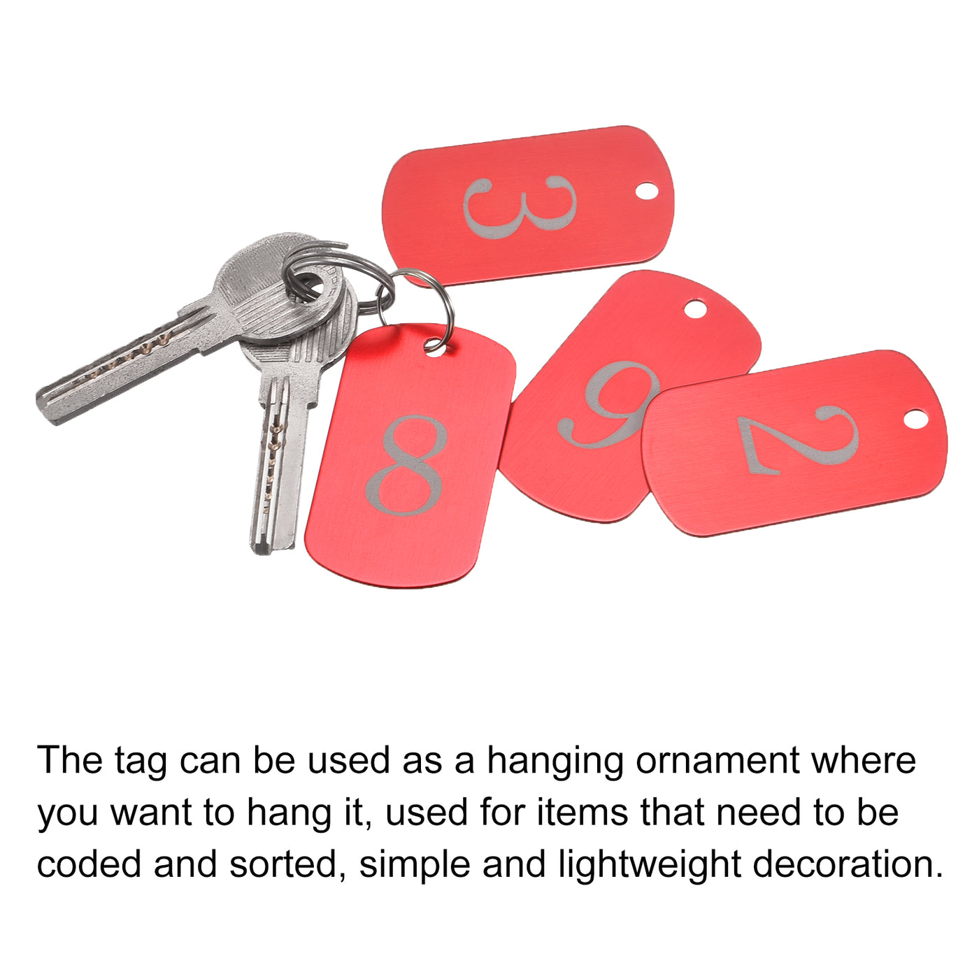 Harfington Aluminum Blank Tags Metal Tags for Decoration, Engraving and Stamping