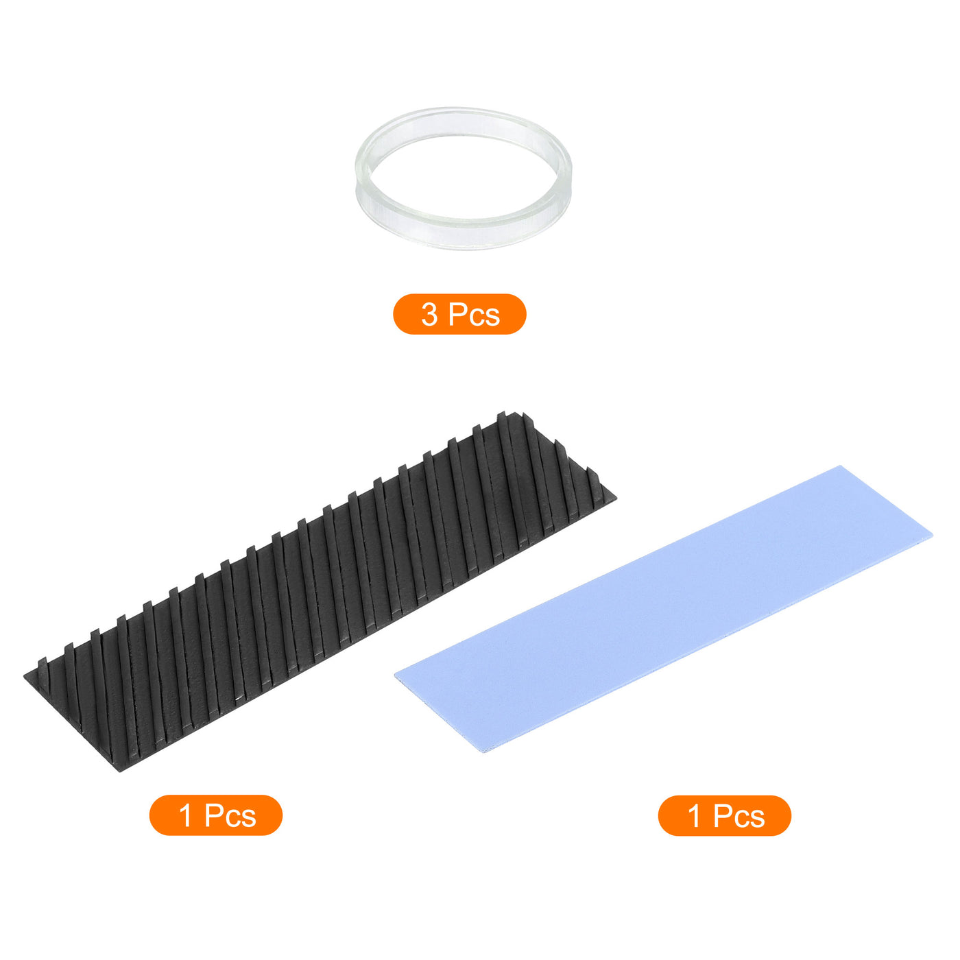 Harfington Heatsink W Thermal Pad Rubber Ring for M.2 SSD