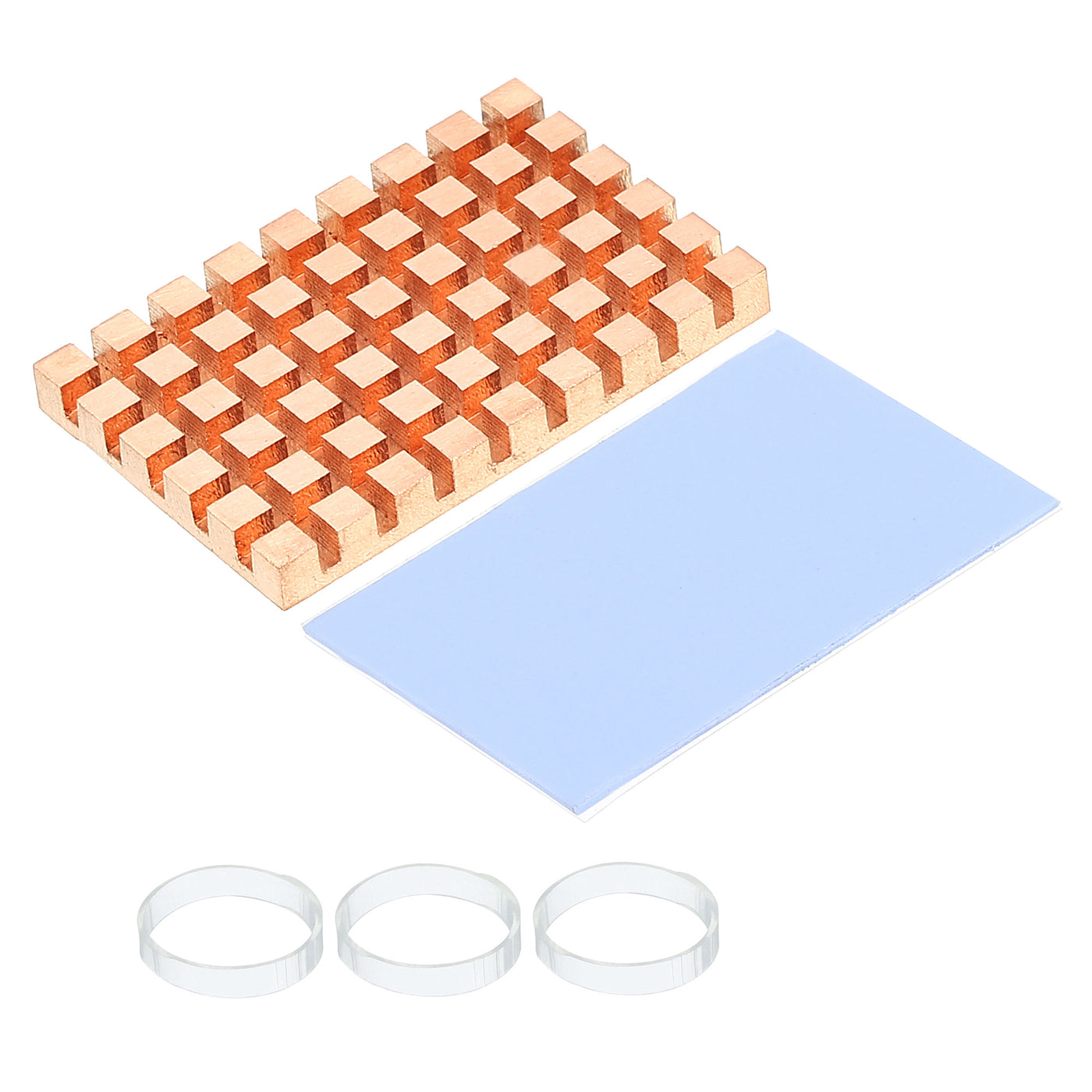 Harfington Copper Heatsink 40x26x4mm with Conductive Thermal Pads for Solid SSD Cooler