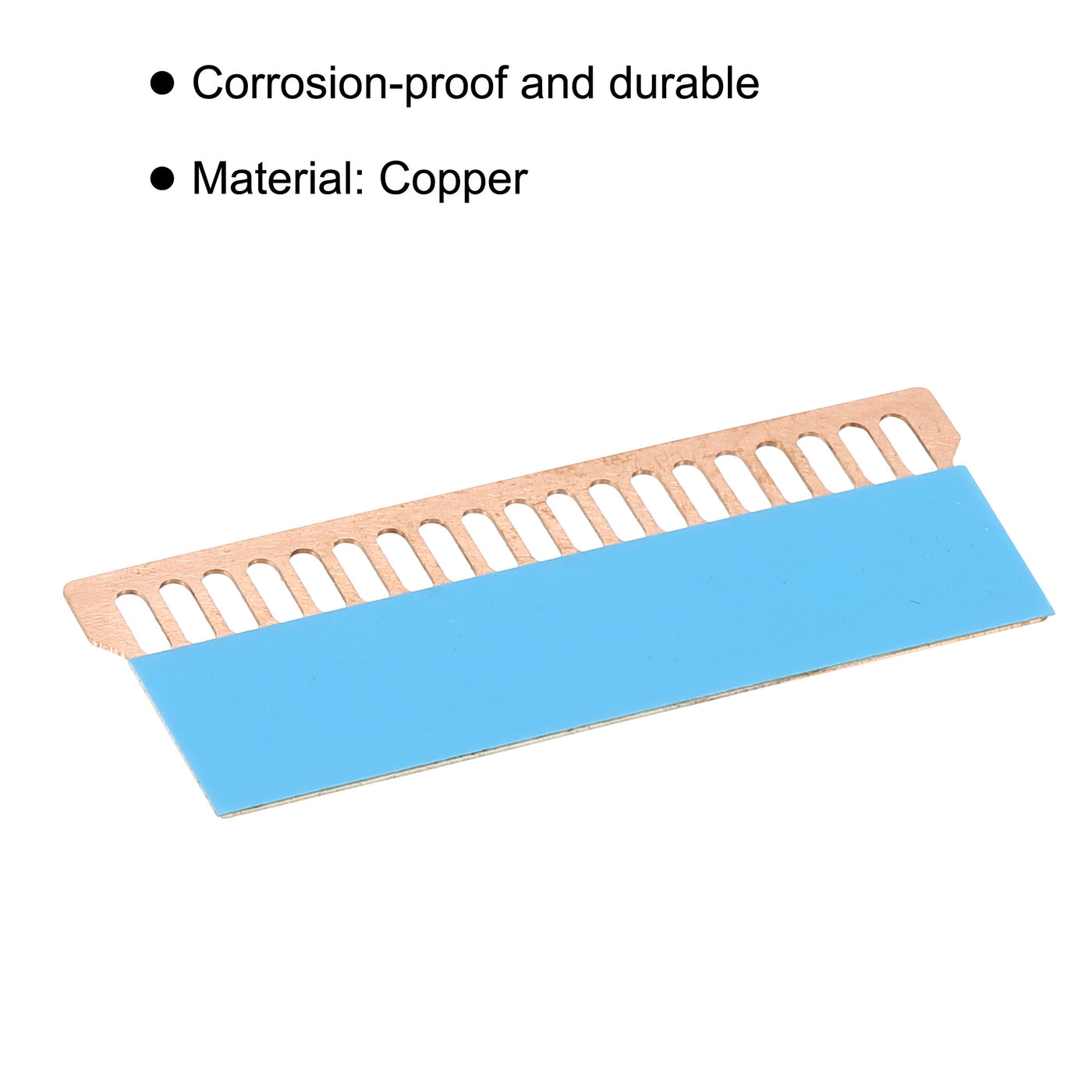 Harfington Copper Heatsink 63x23x0.5mm with Conductive Adhesive for RAM, Memory Cooler 2pcs